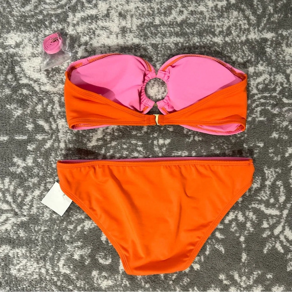 Kate Spade Pink and Orange Bikini Set NEW Medium - Picture 7 of 9